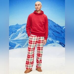 Old Navy Mens Flannel Pajama Pants Red Plaid Size Medium